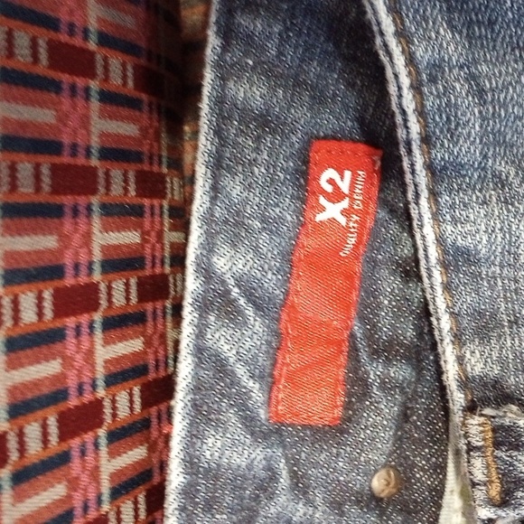 Free 🚛 LDS 6 "X2" Denim Wide Leg Jeans / Hipster - Picture 3 of 15